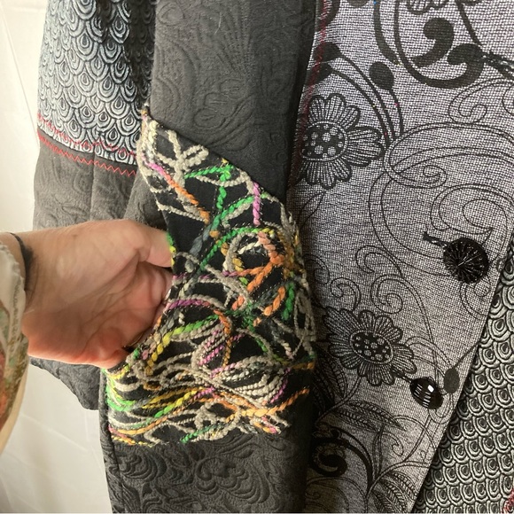 Blazer Mixed Media Patchwork by Zashi Size Small - Picture 9 of 12